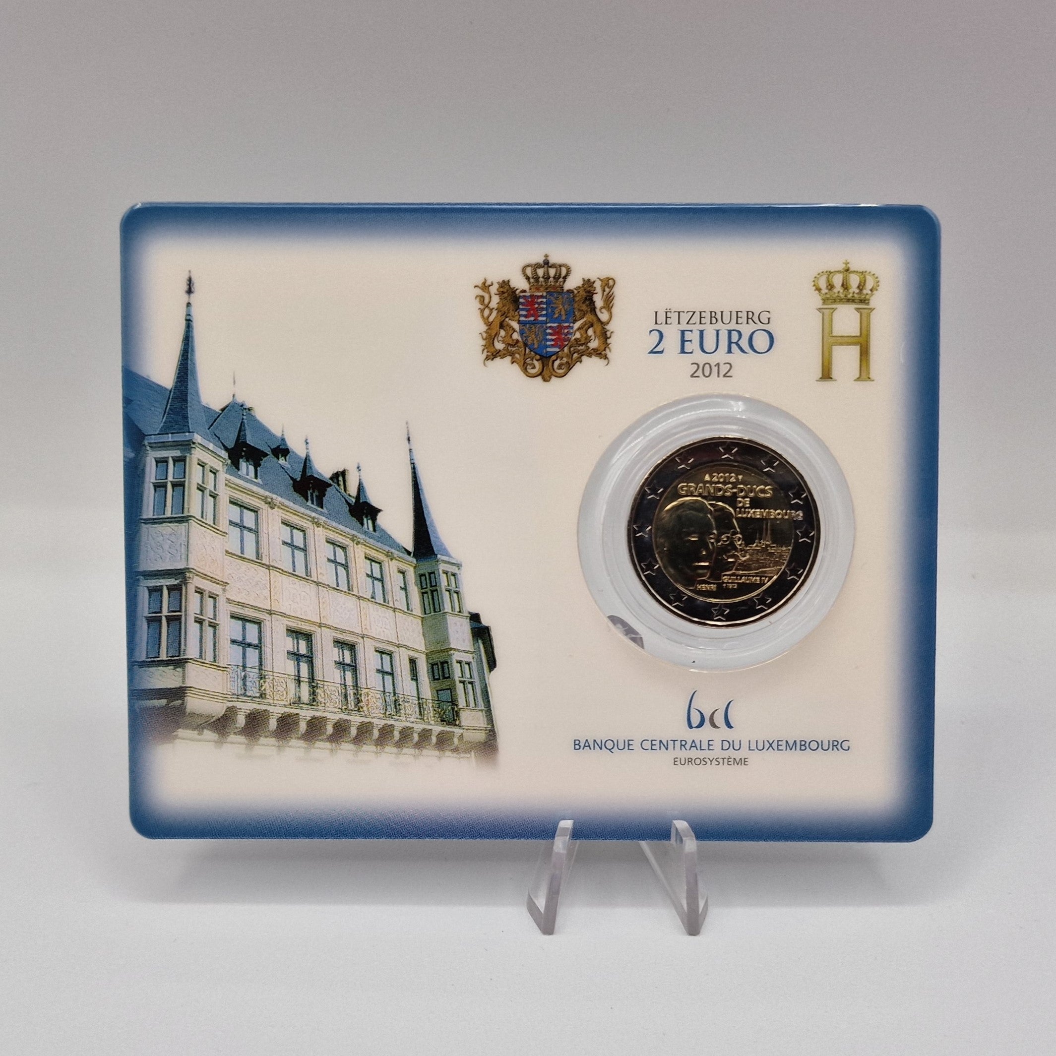 2012 Guilherme IV 2€ - Luxemburgo Coincard